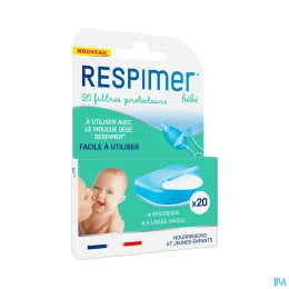 Respimer Recharge Filtres Protecteurs pour Mouche Bébé — 20 Filtres