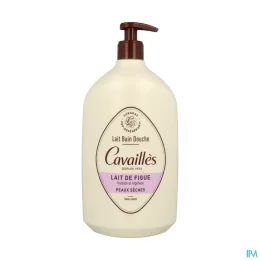 Rogé Cavaillès Lait Bain Douche Peaux Sèches — Figue - Flacon-Pompe 1 L