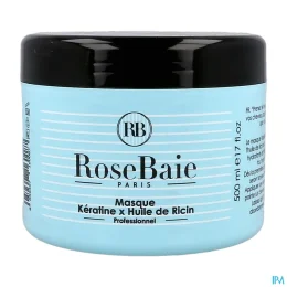 Rosebaie Ricin Masque à la Kératine et à l'huile de ricin 500ml
