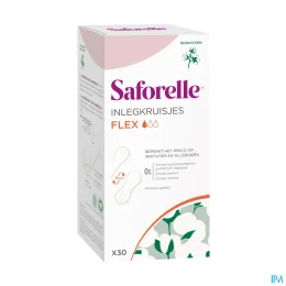 Saforelle Protège-slips flexibles et extra-fins en coton Bio