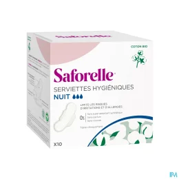 Saforelle Serviettes Hygiéniques Nuit