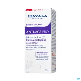 SkinSolution Anti-Age Pro Sérum de Jour Chrono-Biologique Visage et Yeux 30 ml