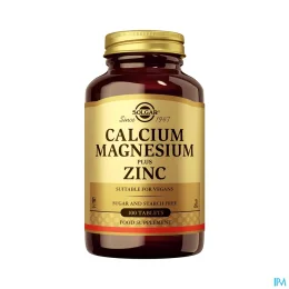 Solgar Calcium Magnésium Plus Zinc