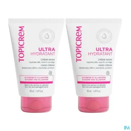 Topicrem Crème Mains Ultra-Hydratante Peaux Sensibles — 2 x 50 mL