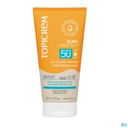 Topicrem Sun Protect Lait Solaire Hydratant SPF 50+ — TOPICREM SUN PROTECT Lait Solaire SPF50+ - 50ml