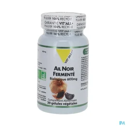 Vit'All+ Ail Noir Fermente 600mg 30 Gélules