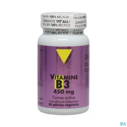 Vit'All+ VITAMINE B3 450mg 60 gélules