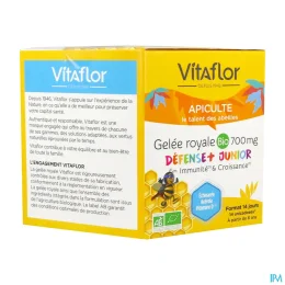 Vitaflor Gelée Royale Bio 700 mg Défense + Junior