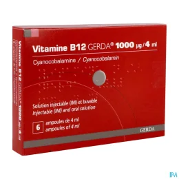 Vitamine B12 Gerda — 6 Ampoules