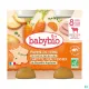 Babybio Mois P de Terre Carotte Veau 2X200G1