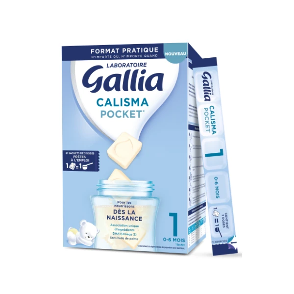 Gallia Calisma Pocket Dès La Naissance 1 0 à 6 Mois 21 Sachets de 5 Doses