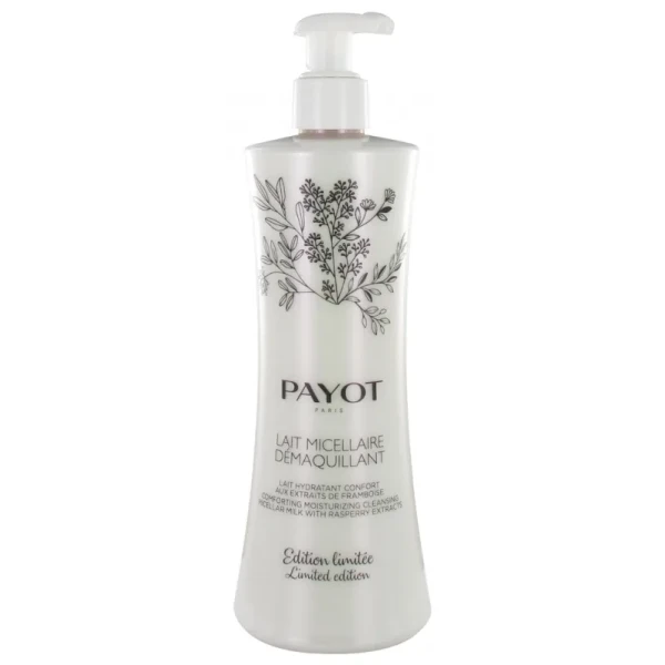 Payot Les Démaquillantes Lait Micellaire Démaquillant Hydratant Confort aux Extraits de Framboise 400 ml Édition Limitée