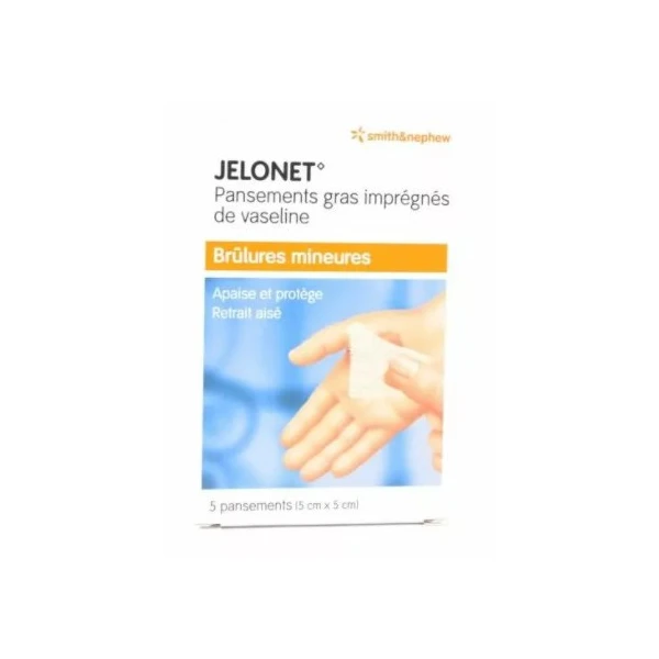 JELONET PANSEMENT Gras 5cmx5cm - 5 Pansements