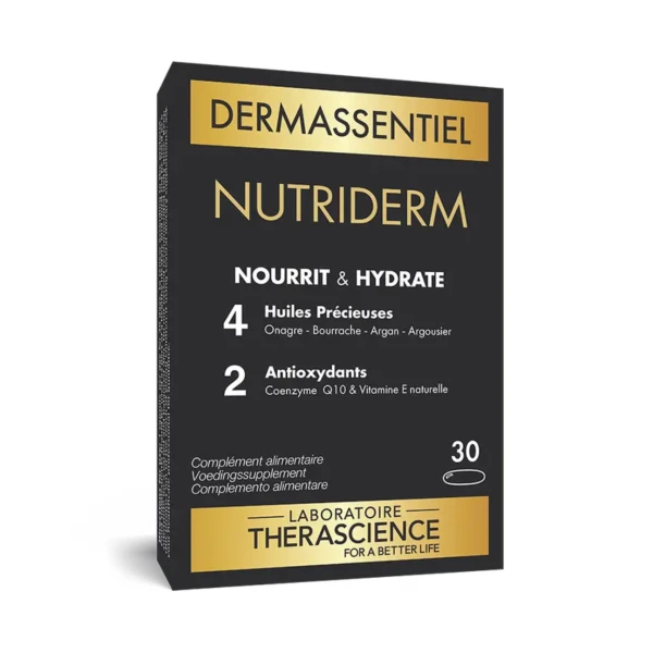THERASCIENCE DERMASSENTIEL Nutriderm Nourrit / Hydrate - 30 Gelules