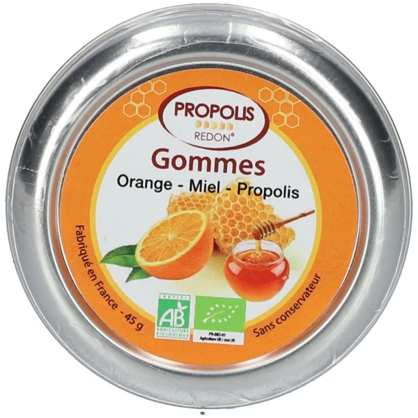 PROPOLIS REDON® Gommes Orange - Miel - Propolis