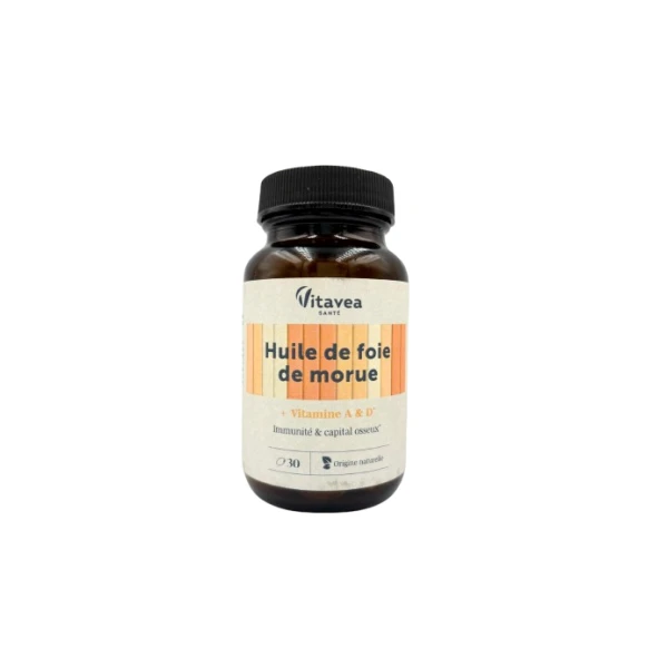 VITAVEA HUILE DE FOIE DE MORUE - 30 Capsules