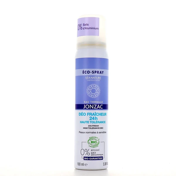 Jonzac Déodorant Fraîcheur 24h Bio Haute Tolérance Eco-Spray