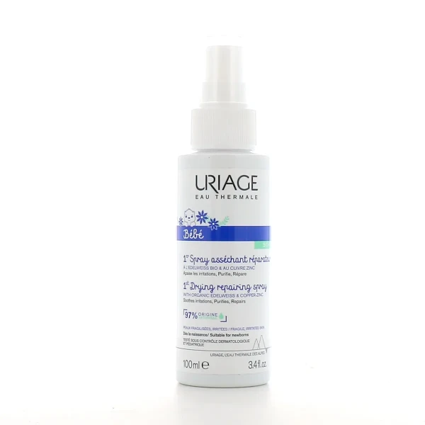 Uriage Bébé 1er Spray Asséchant Réparateur
