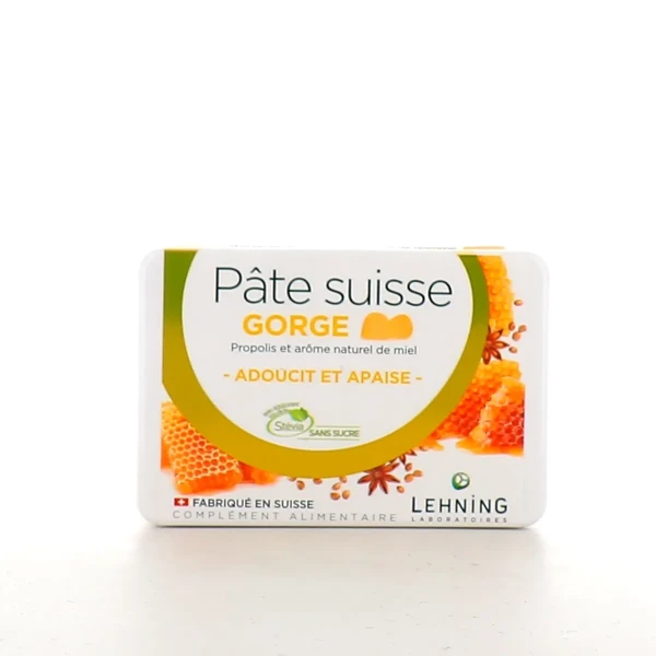 Lehning Pâte Suisse Gorge Propolis et Miel
