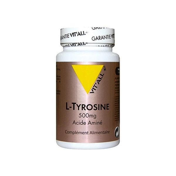 VITALL+ L-TYROSINE 500MG - 60 Gelules Vegetales