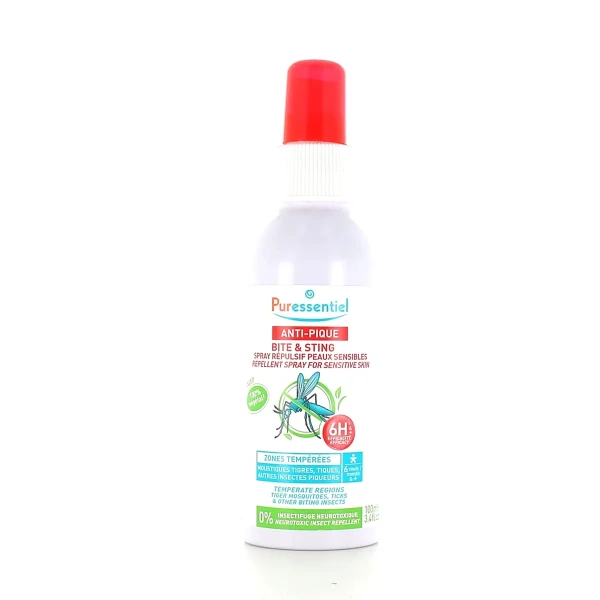 Puressentiel Anti-Pique Spray Répulsif Peaux Sensibles
