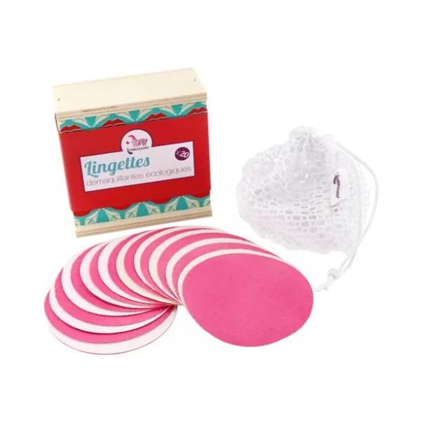 Coffret 20 Lingettes Démaquillantes Lavables