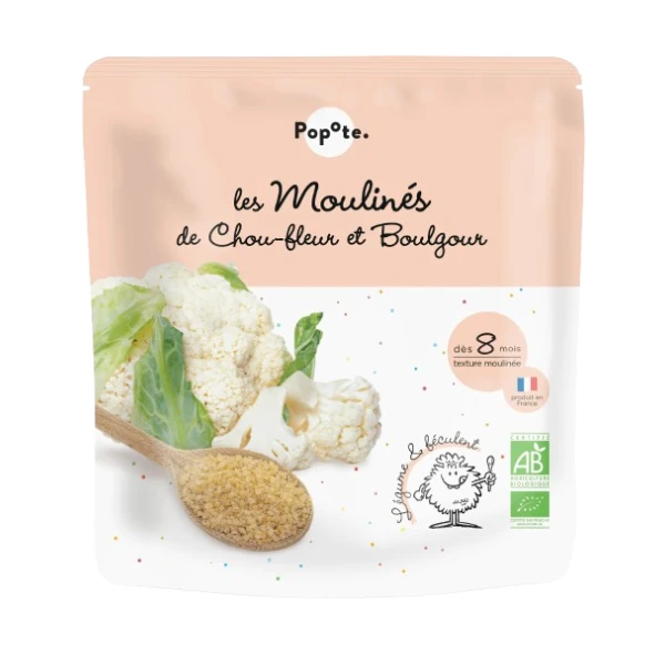 POPOTE LES MOULINES Chou-fleur - Boulgour +8 mois - 180g