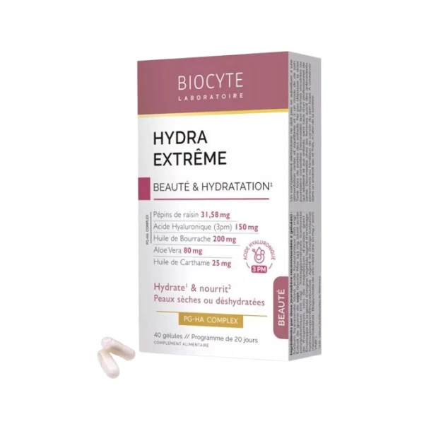 BIOCYTE HYDRA EXTREME Beaute et Hydratation - 40 Gelules