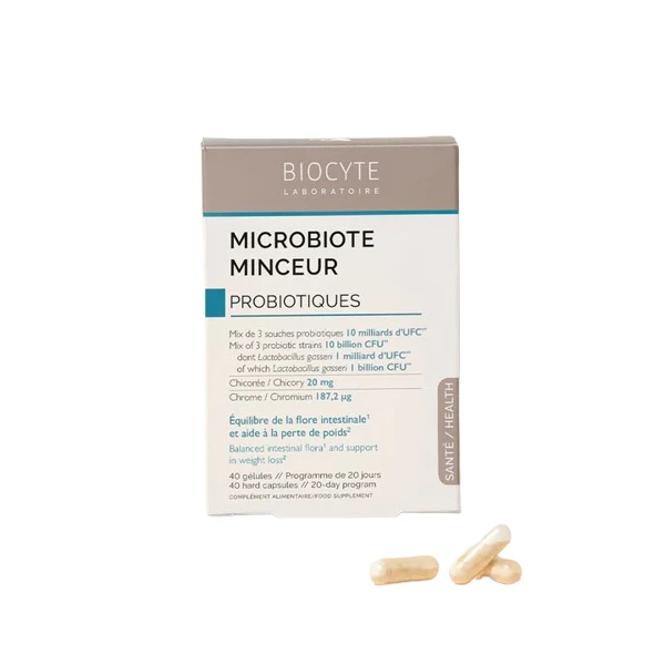 BIOCYTE MICROBIOTE MINCEUR Probiotiques - 40 Gelules