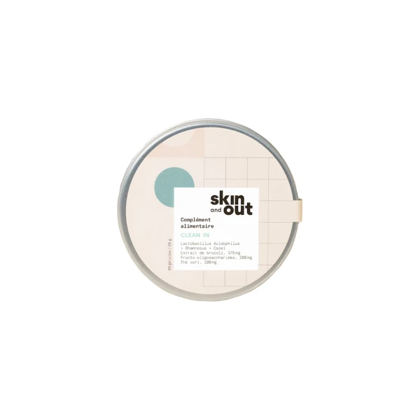 SKIN AND OUT CLEAN IN Complement Alimentaire Nettoyant - 60 Gelules