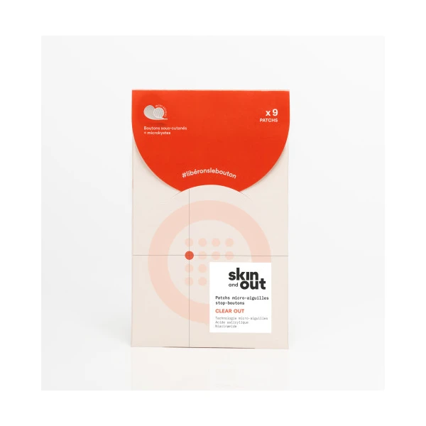 SKIN AND OUT CLEAR OUT Patchs Stop-Boutons - 46 Patchs Hydrocolloides