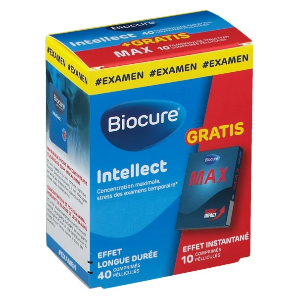 Biocure® Long Action Intellect Concentration + Biocure® MAX Boost Instant Energy & Focus