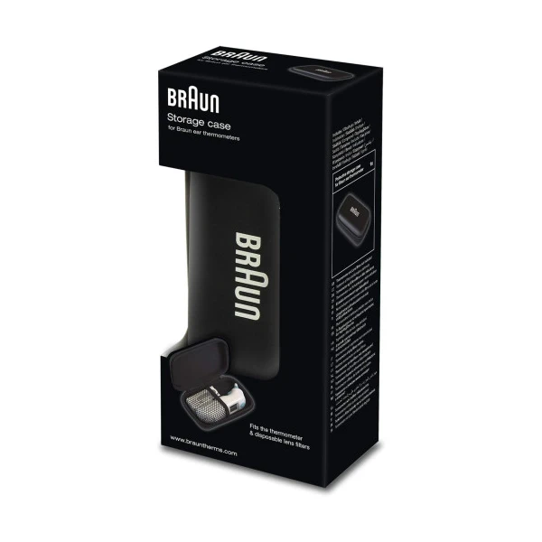 BRAUN BOITIER DE RANGEMENT Thermometre Auriculaire - Noir