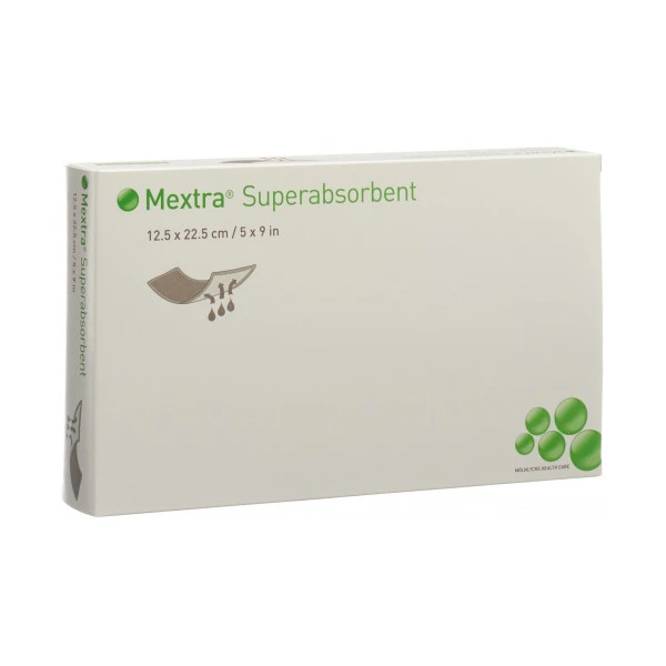MEXTRA Superabsorbant - 12,5x22,5cm - 10 pansements
