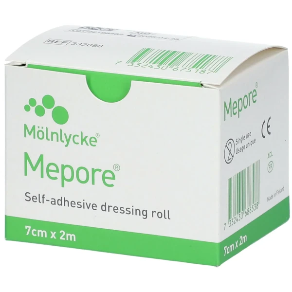 Mepore® Pansement non stérile auto-adhésif 7 cm x 2 m Roll