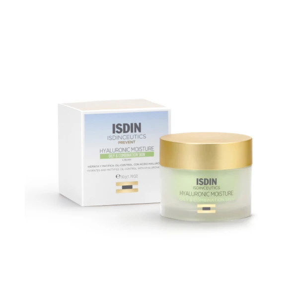 Isdin Hyaluronic Moisture Crème Hydratante Visage Anti-Âge 50g