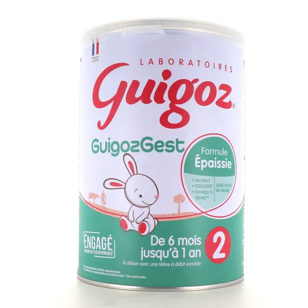 GuigozGest Lait 2eme âge Formule épaissie