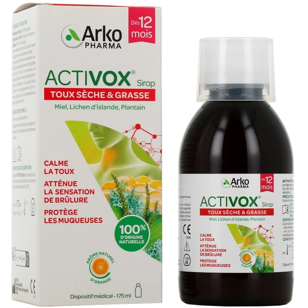 Activox Sirop Toux sèche & grasse