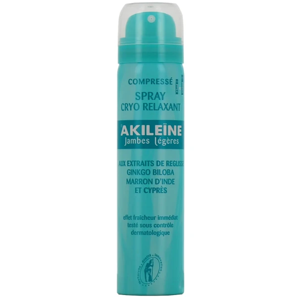 Akileïne Spray Cryorelaxant Jambes Légères