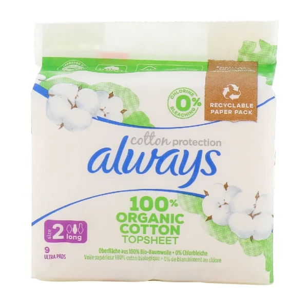 Always Cotton Protection Serviettes Hygiéniques Bio