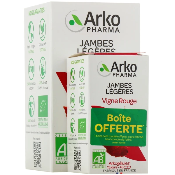 Arkogélules Vigne Rouge Jambes Légères