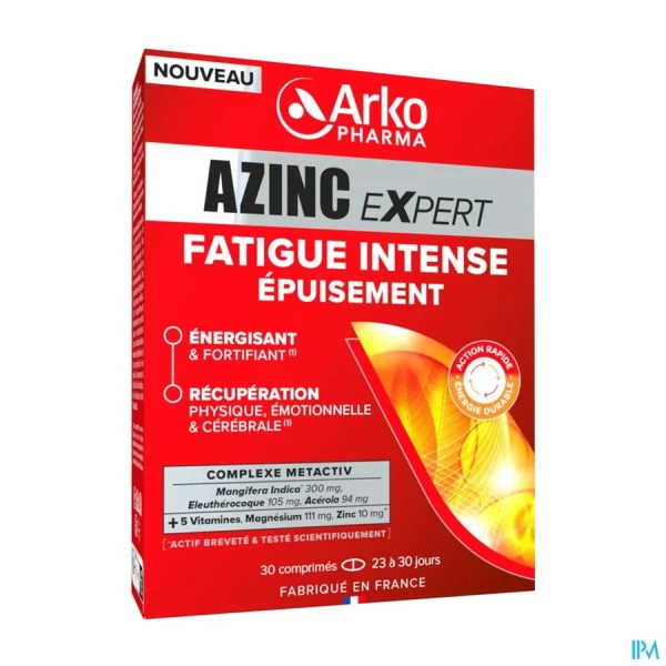 Azinc Expert Fatigue Epuisement Comprimés