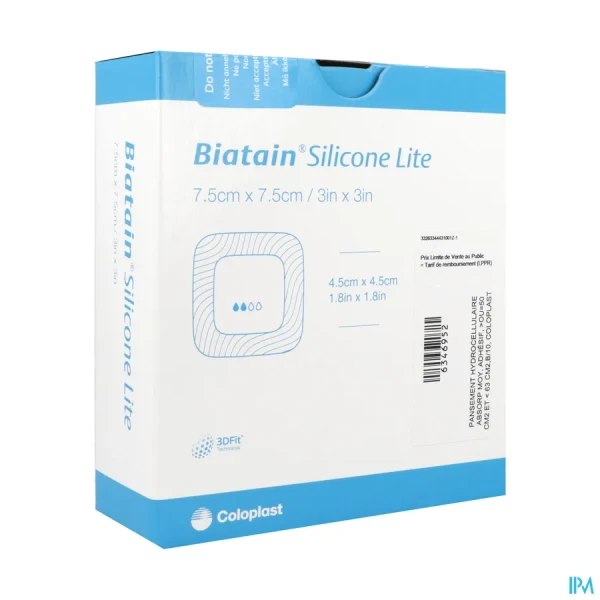 Biatain Sili Lite Pansements Hydr Alv 7,5X7,5