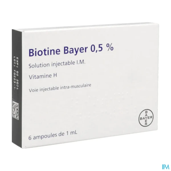 Biotine 0,5% 6 ampoules