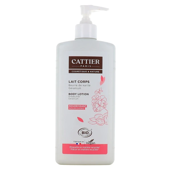 Cattier Lait Corps Nourrissant Bio