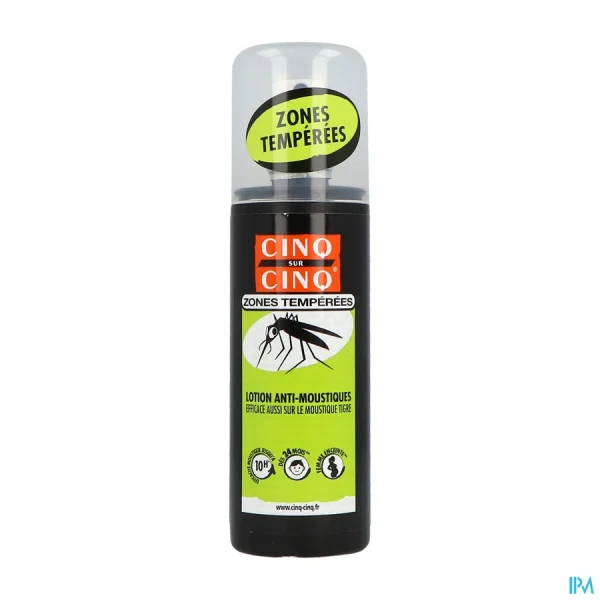 Cinq sur Cinq Lotion Anti-Moustiques Zones Tempérées
