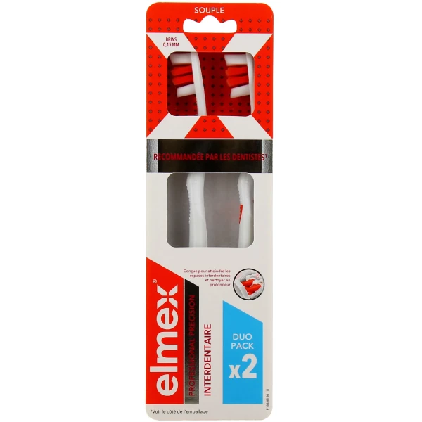 Elmex Précision interdentaire Brosse à dents souple