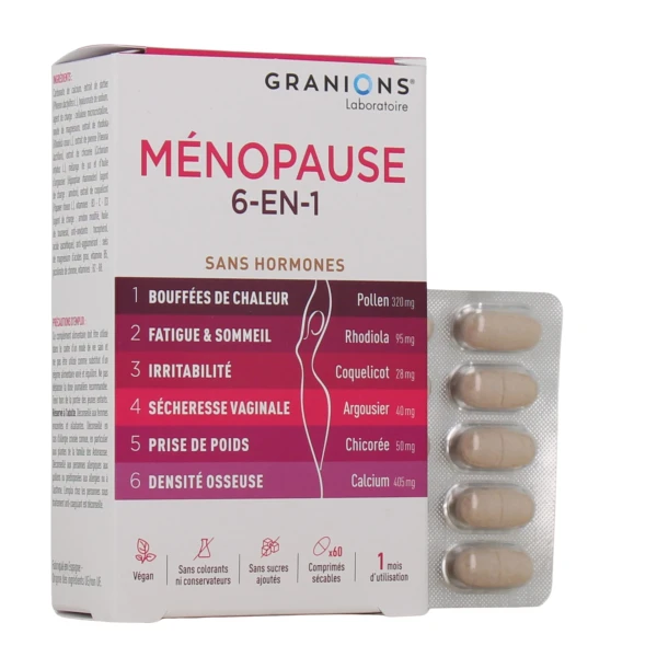 Granions Ménopause 6-en-1 Sans Hormones