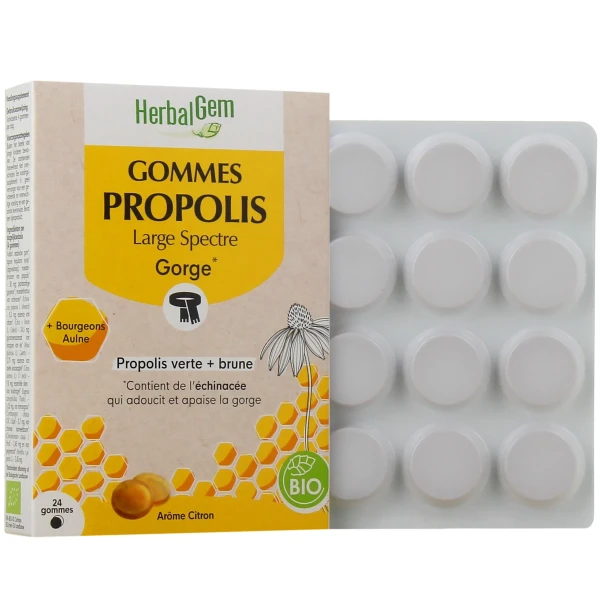 Herbalgem Propolis Large Spectre Gommes Bio