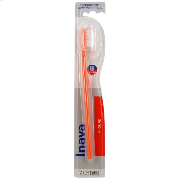Inava Brosse à dents Mi-dure 25/100